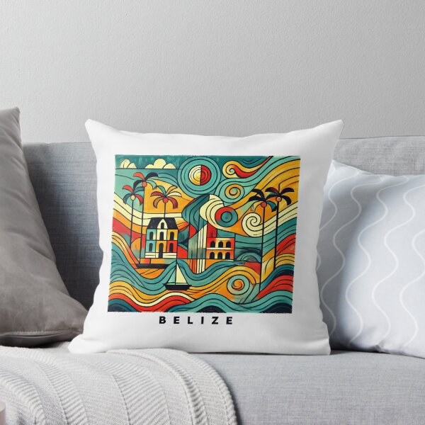 Item preview, Belize Adventure Cubism Art – Tropical Fun for Travel Lovers designed and sold by OzzFrequency.