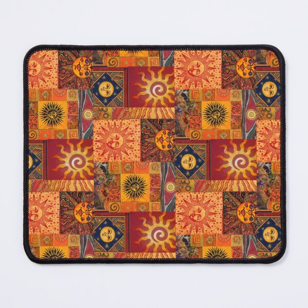 Item preview, Orange Yellow Hippie Whimsigoth Patchwork designed and sold by inthewitchelm.