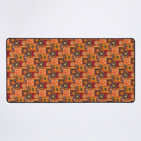 Item preview, Orange Yellow Hippie Whimsigoth Patchwork designed and sold by inthewitchelm.
