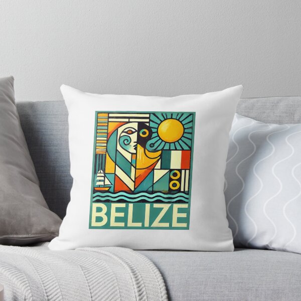Item preview, Belize Adventure Cubism Art – Tropical Fun for Travel Lovers designed and sold by OzzFrequency.