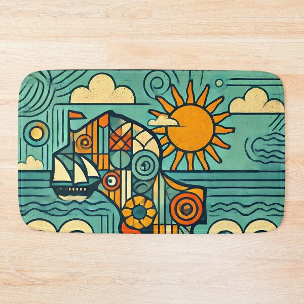 Item preview, Belize Adventure Cubism Art – Tropical Fun for Travel Lovers designed and sold by OzzFrequency.
