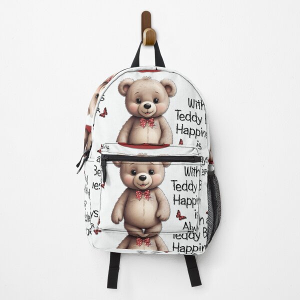 Item preview, With  A Teddy Bear Happiness is always Near designed and sold by Sonia Jones Art.