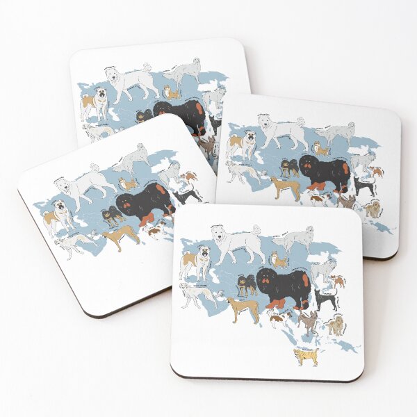 Item preview, "Map of Dogs in Asia" designed and sold by kaoyhhan.