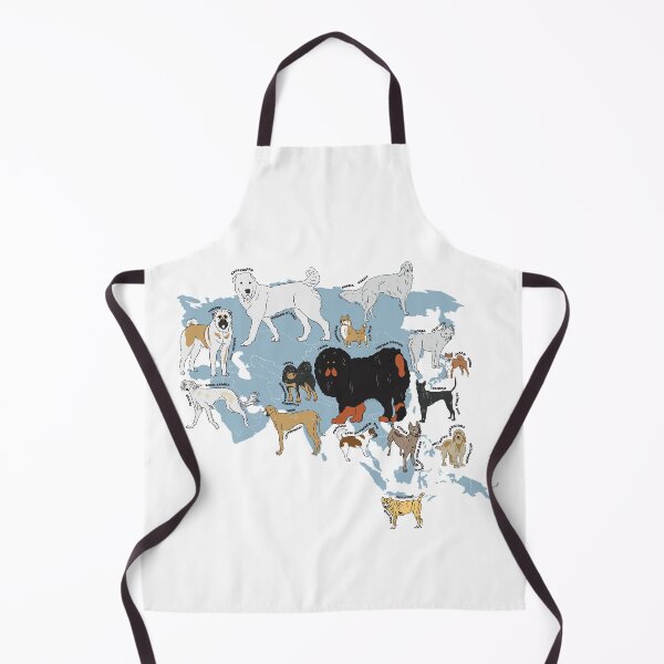 Item preview, "Map of Dogs in Asia" designed and sold by kaoyhhan.