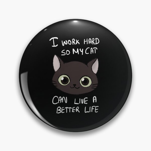 Item preview, Working Hard For My Cat  designed and sold by GlowChronicle.