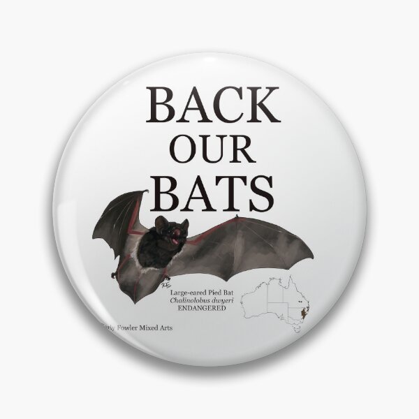 Item preview, Back Our Bats: Large-eared Pied Bat designed and sold by KarlyFMixedArts.