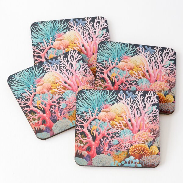 Item preview, Citrus Coral Reef Digital Artwork designed and sold by zolarche.