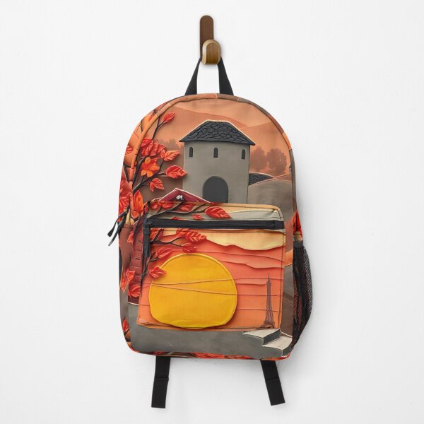Item preview, Golden Autumn Paris Scene in Papier-Mâché designed and sold by AHMEDMAMADO.