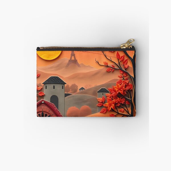 Item preview, Golden Autumn Paris Scene in Papier-Mâché designed and sold by AHMEDMAMADO.