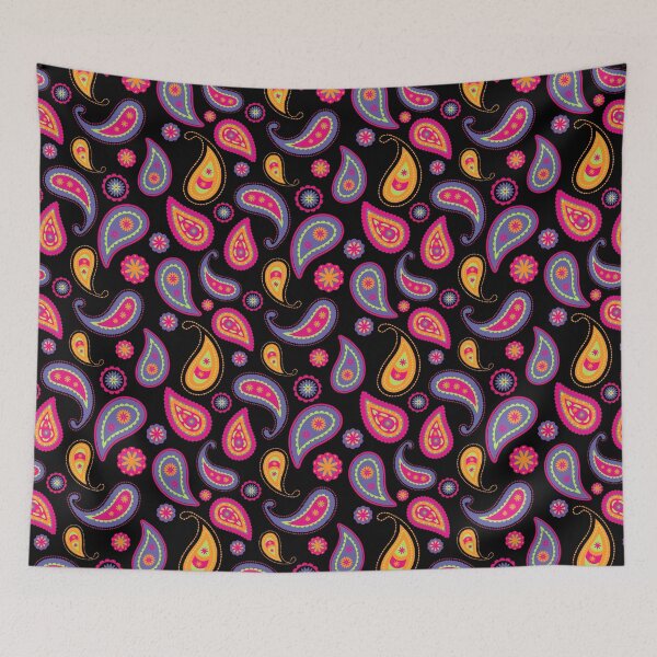 Item preview, Colorful Paisley seamless Pattern  designed and sold by Dinasworld.