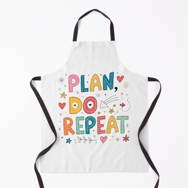 Item preview, Playful Doodle Typography: "Plan, Do, Repeat" designed and sold by Pattamo1.