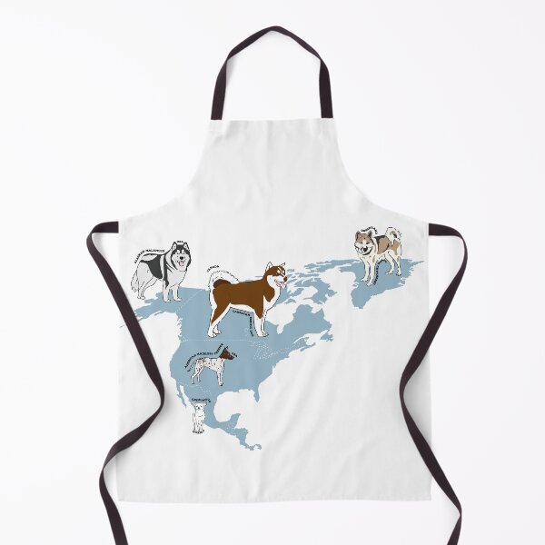 Item preview, "Map of Dogs in North America" designed and sold by kaoyhhan.