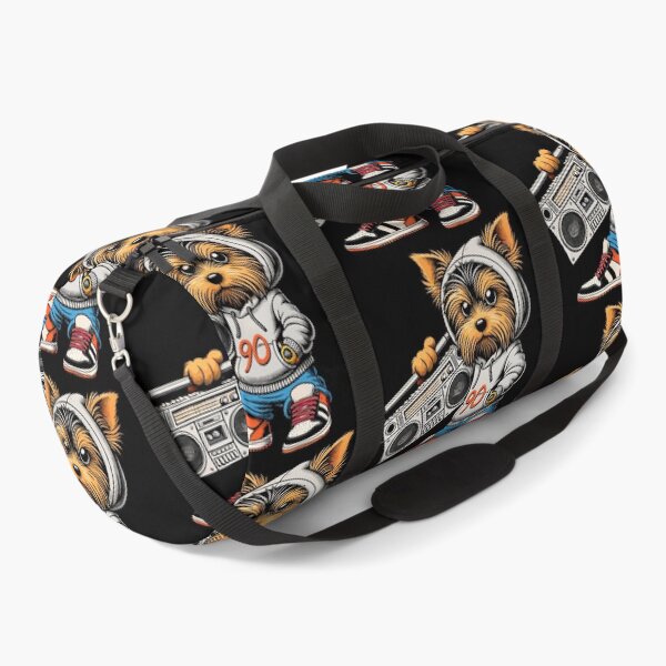 Item preview, 90s Ghettoblaster Yorkshire Terrier Dog Gift designed and sold by Pineapple-Tree.
