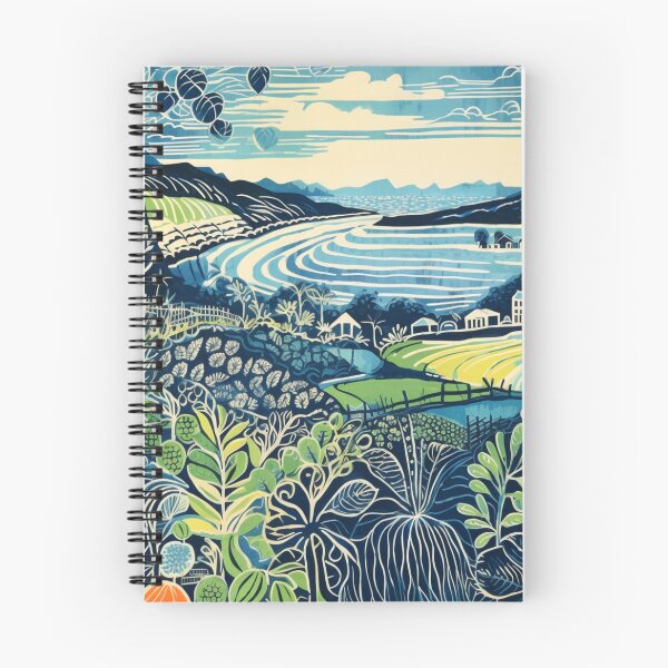 Item preview, Cornish Seascape Linocut Artwork  designed and sold by zolarche.
