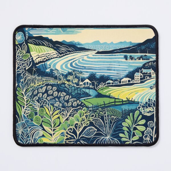 Item preview, Cornish Seascape Linocut Artwork  designed and sold by zolarche.