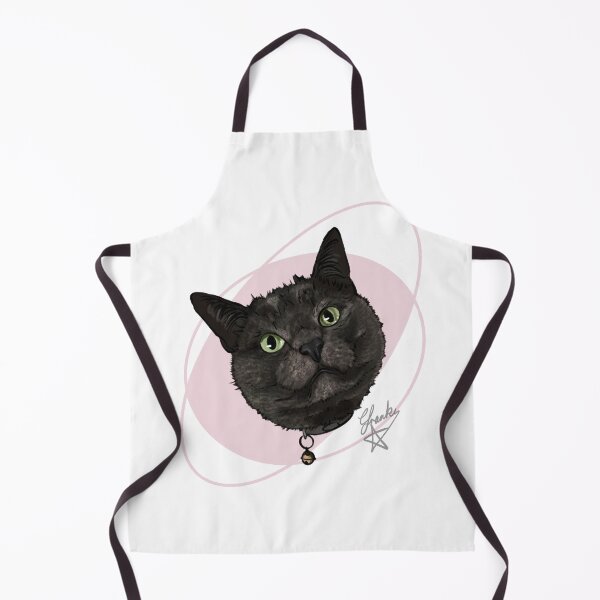 Item preview, black cat with a bell: rescue cat designed and sold by Made-by-Anxiety.