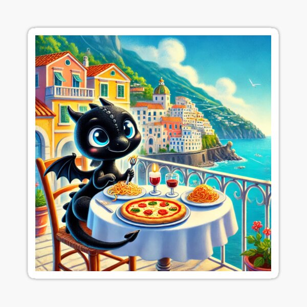 Item preview, Dining with a Dragon: A Taste of Italy by the Amalfi Coast designed and sold by Shariaone.