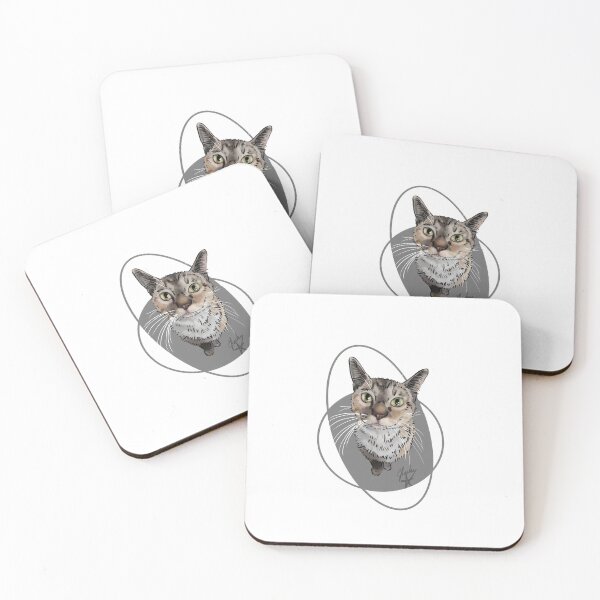 Item preview, Kitty with all the whiskers: Rescue cat designed and sold by Made-by-Anxiety.