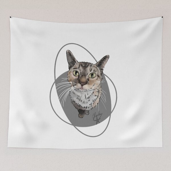Item preview, Kitty with all the whiskers: Rescue cat designed and sold by Made-by-Anxiety.