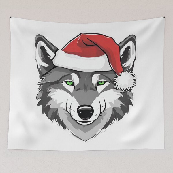 Item preview, Wolf, Merry Christmas, Xmas gifts designed and sold by Ewelina  Niemiec.