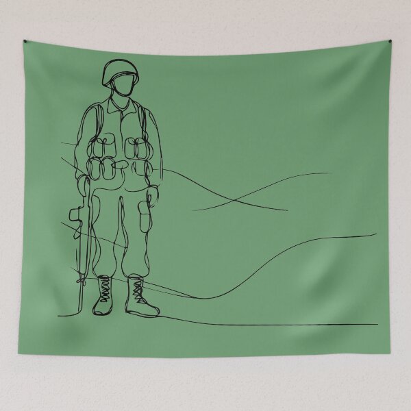 Item preview, Veteran Day One line Art designed and sold by Onelineartt.