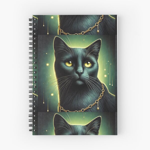 Item preview, The Midnight Majesty: A Black Cat's Enigmatic Glow designed and sold by Meta2Physical.