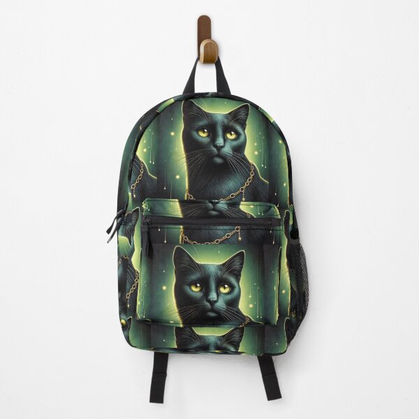 Item preview, The Midnight Majesty: A Black Cat's Enigmatic Glow designed and sold by Meta2Physical.