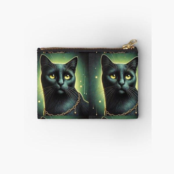 Item preview, The Midnight Majesty: A Black Cat's Enigmatic Glow designed and sold by Meta2Physical.