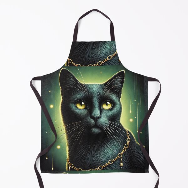 Item preview, The Midnight Majesty: A Black Cat's Enigmatic Glow designed and sold by Meta2Physical.