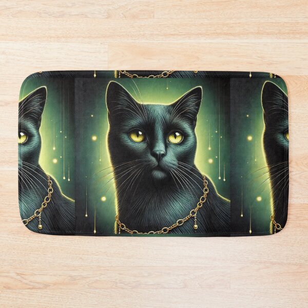 Item preview, The Midnight Majesty: A Black Cat's Enigmatic Glow designed and sold by Meta2Physical.