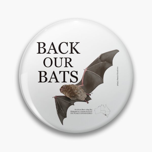 Item preview, Back Our Bats: Southern Bent-wing bat designed and sold by KarlyFMixedArts.
