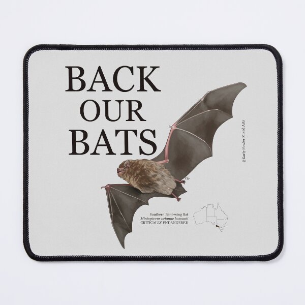 Item preview, Back Our Bats: Southern Bent-wing bat designed and sold by KarlyFMixedArts.