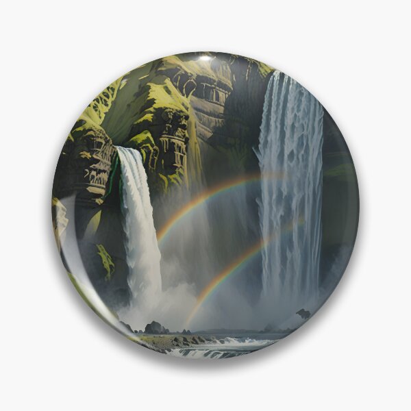 Item preview, Skogafoss Waterfall: Misty Icelandic Majesty designed and sold by LSVart.