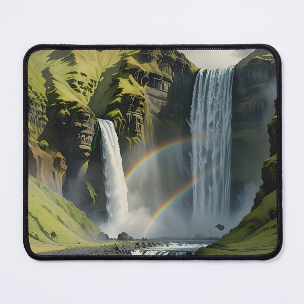 Item preview, Skogafoss Waterfall: Misty Icelandic Majesty designed and sold by LSVart.