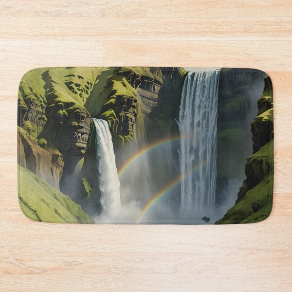 Item preview, Skogafoss Waterfall: Misty Icelandic Majesty designed and sold by LSVart.