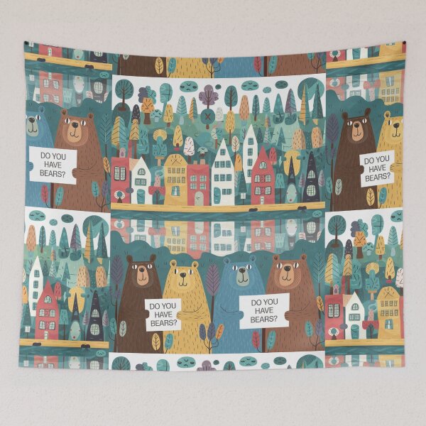 Aperçu de l'œuvre Enfants – Avez-vous des ours ? créée et vendue par CanvasCarousel.