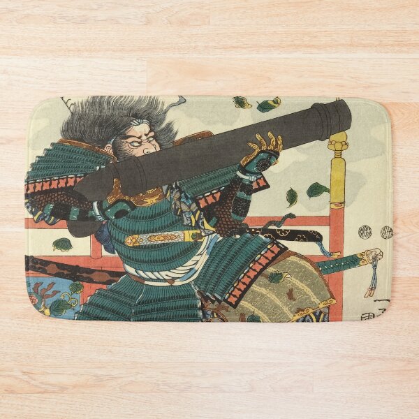 Item preview, Samurai Warrior With Gun - Vintage Japanese Ukiyo-e Woodblock designed and sold by VintageSpaceArt.