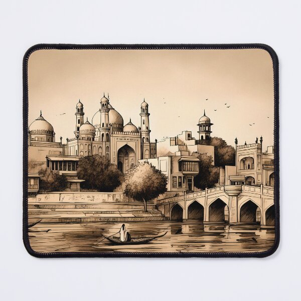Item preview, Old Lahore on the Ravi designed and sold by NomadicDreamer.