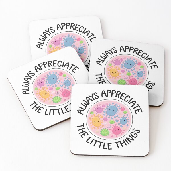 Item preview, Always Appreciate the Little Things - Cute Microbiology designed and sold by pixelated_echoes.