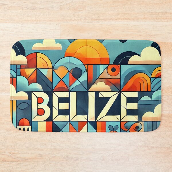Item preview, Belize Adventure Cubism Art – Tropical Fun for Travel Lovers designed and sold by OzzFrequency.