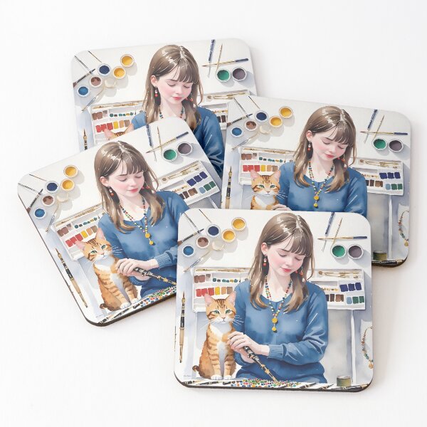 Item preview, Cat With the Girl in the Studio designed and sold by Nira Dabush.