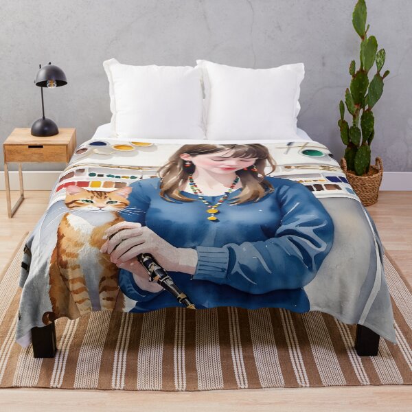 Item preview, Cat With the Girl in the Studio designed and sold by Nira Dabush.