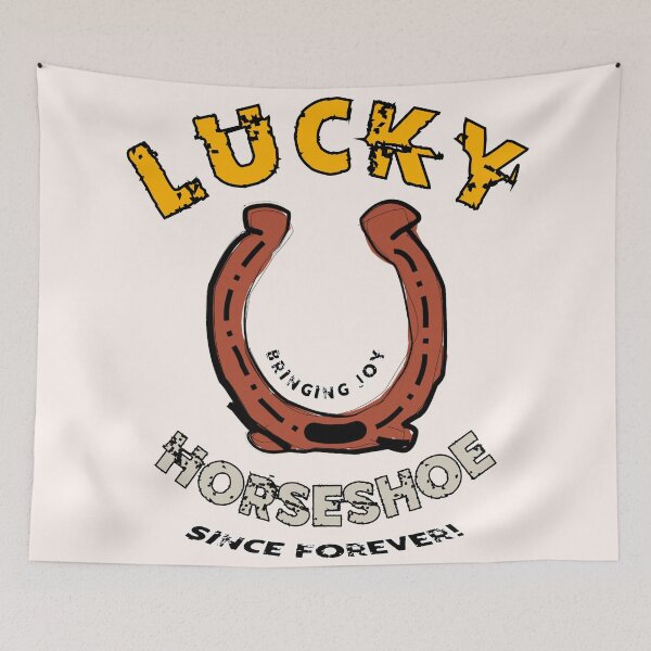Item preview, Lucky Horseshoe: Vintage Typography(draw with fingers)  designed and sold by CoolEnthusias.
