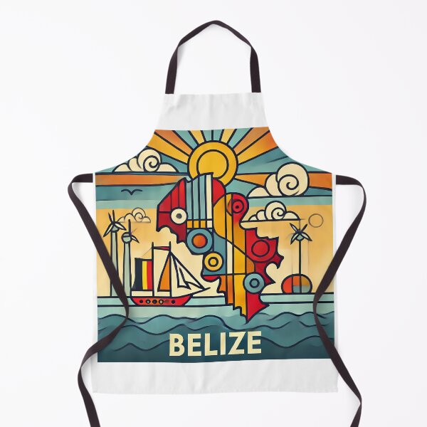 Item preview, Belize Adventure Cubism Art – Tropical Fun for Travel Lovers designed and sold by OzzFrequency.