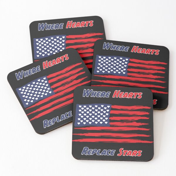 Item preview, American Love Flag Art | Where Hearts Replace Stars Design designed and sold by cabana.space.
