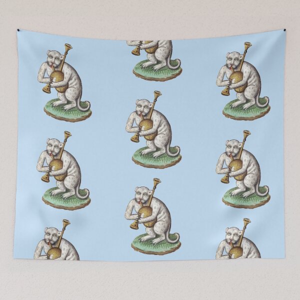 Item preview, Ugly medieval cat - cat playing the bagpipe designed and sold by Grey House.