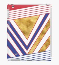 Art Deco Gold Blue Maritime #artdeco #minimal #art #design #kirovair #buyart #decor #home iPad-Hülle & Klebefolie