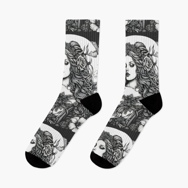 Item preview, Dark Feminine Energy Floral Witch designed and sold by Printicato.