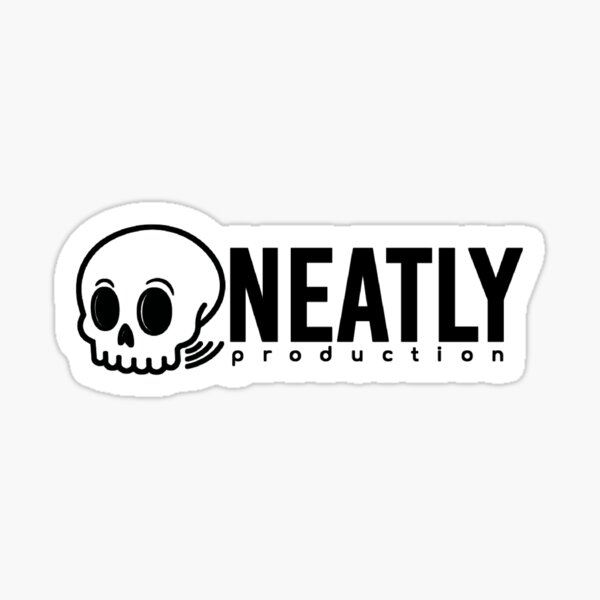 NeatlyLogo_White Sticker