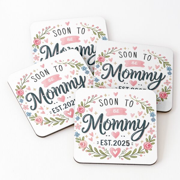 Item preview, Soon to be Mommy est 2025 Mothers Day designed and sold by TomFrontierArt.